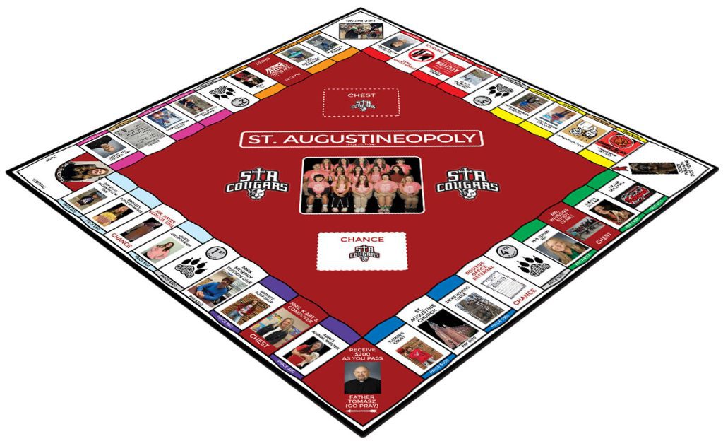 Custom Monopoly Game Manufacturer Publisher: St. AugustineOpoly Board Game, St. Augustine Cougars